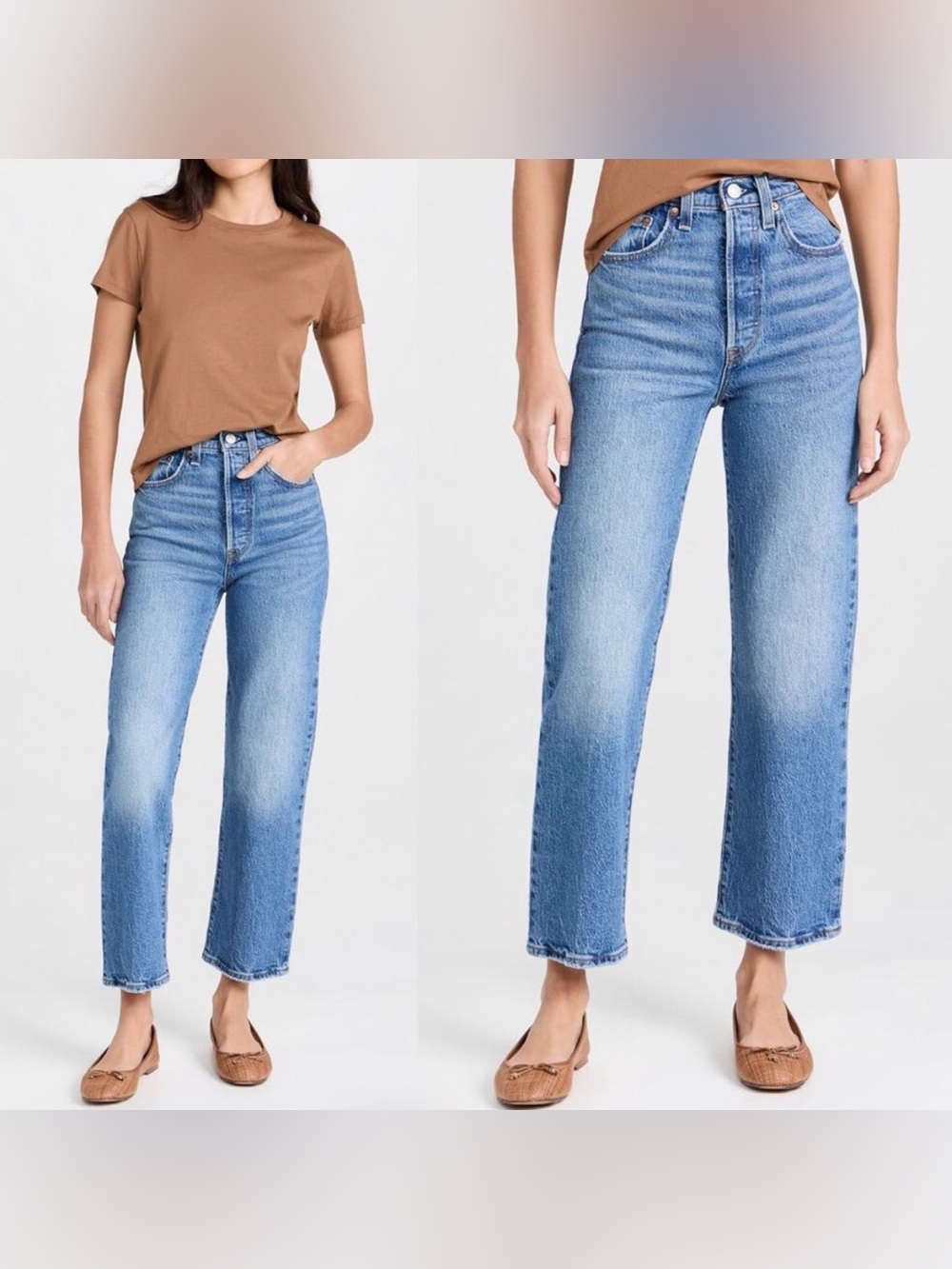 Levi’s Ribcage Straight Jeans Medium Wash